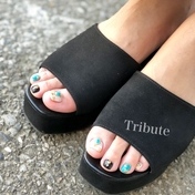 foot turquoise💚